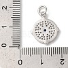 Rack Plating Brass Cubic Zirconia Pendants KK-Z056-26P-3