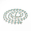 3.28 Feet 304 Stainless Steel Enamel Chains X-CHS-P006-02G-02-1