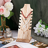 Wooden Slant Back Necklace Display Board NDIS-WH0016-04B-03-5