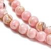 Assembled Synthetic Stone and Trochus Shell Beads Strands G-B128-08A-03-3