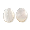 Natural White Shell Cabochons SSHEL-M022-03-1