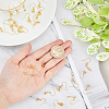 30Pcs 3 Style Rack Plating Brass Earring Hooks KK-DC0002-04-3