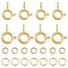20Pcs 2 Styles Brass Spring Ring Clasps KK-YW0004-54-2