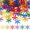 120Pcs Transparent Acrylic Beads OACR-SC0003-02B-1