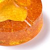 Resin with Natural Citrine Chip Stones Ashtray DJEW-F015-05H-2