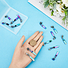 14Pcs Rectangle #3 Zinc Alloy Replacement Zipper Sliders FIND-GF0005-70B-3