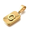 304 Stainless Steel Pendants STAS-S161-01G-G-2