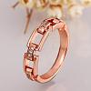 Romantic Real Rose Gold Plated Brass Cubic Zirconia Finger Rings RJEW-BB08158-8RG-3