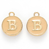 Golden Plated Alloy Enamel Charms ENAM-S118-06B-1