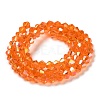 Transparent Electroplate Glass Beads Strands LS-GLAA-F029-3mm-A23-2