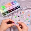 450pcs 18 Colors Opaque Acrylic European Beads sgMACR-SZ0001-17-5