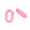 Opaque Spray Painted Acrylic Linking Rings OACR-T024-02-I07-3