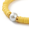 Handmade Polymer Clay Heishi Beads Stretch Bracelets BJEW-JB05759-02-2