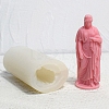 3D Buddhist Woman DIY Food Grade Silicone Candle Molds PW-WG89310-01-4