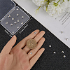 30Pcs 925 Sterling Silver Crimp Beads Covers FIND-BBC0002-98-3