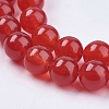 Natural White Jade Bead Strands G-R165-8mm-15-3