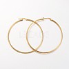 Ion Plating(IP) 304 Stainless Steel Hoop Earrings X-EJEW-N0016-11G-L-1