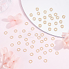 200Pcs 304 Stainless Steel Round Rings STAS-BBC0010-21A-4