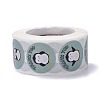 Flat Round Paper Thank You Stickers DIY-C042-12B-2
