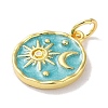 Rack Plated Brass Enamel Pendants KK-Z039-02-3