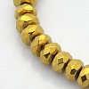 Electroplate Non-magnetic Synthetic Hematite Beads Strands G-J208A-M-3
