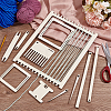 Wood Knitting Loom Kit TOOL-WH0155-76A-5