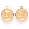Golden Plated Alloy Enamel Charms LS-ENAM-S118-06F-1
