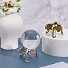 2Pcs 2 Colors Alloy Crystal Ball Holder AJEW-GA0009-66-4