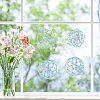 16 Sheets 4 Styles Waterproof PVC Colored Laser Stained Window Film Adhesive Static Stickers DIY-WH0314-060-7