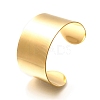 304 Stainless Steel Open Cuff Bangles for Women LS-BJEW-Z083-02G-02-4