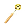 Wooden Handle Wax Sealing Stamp Melting Spoon PW-WGA5A80-01-1