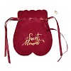 Flannelette Craft Ribbon Drawstring Bag ABAG-A003-01E-2