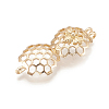 Alloy Locket Pendants PALLOY-S062-55G-2