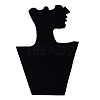 Cardboard Covered with Velvet Necklace & Earring Display Stands ODIS-Q041-04A-01-2