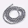 Non-Magnetic Synthetic Hematite Beads Strands G-G093-3mm-2