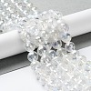 Electroplate Glass Bead Strands EGLA-R040-10mm-15-1