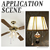 20Pcs 10 Styles Opaque Acrylic Shell Charms Ceiling Fan Pull Chain Extenders PALLOY-HY00061-5