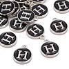 Platinum Plated Alloy Charms X-ENAM-S118-02H-P-4