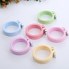 Adjustable ABS Plastic Flat Round Embroidery Hoops TOOL-PW0003-017-2