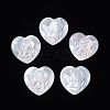 Natural White Shell Cabochons SSHEL-D083-01-1