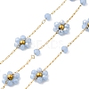 Handmade 304 Stainless Steel Beaded Chains CHS-L031-08G-01-1
