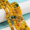 Natural Agate Beads Strands X-G-E469-02-6mm-4