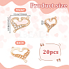 20Pcs Alloy Crystal Rhinestone Connector Charms FIND-PH0060-35-2
