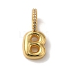 Brass Micro Pave Cubic Zirconia Pendants KK-K345-13B-G-1
