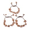 Adjustable Natural Gemstone Braided Bead Bracelets for Women BJEW-U035-02-6