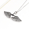 Wing with Heart Locket Pet Memorial Necklace BOTT-PW0001-107B-3
