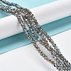 Electroplate Glass Beads Strands EGLA-A034-T4mm-J16-4