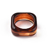 Square Transparent Resin Finger Rings RJEW-S046-003-A02-3