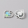 Platinum Alloy Rhinestone Pendants FIND-TAC0008-69P-05-2