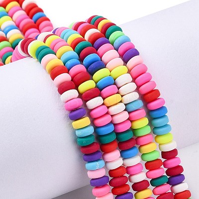 Handmade Polymer Clay Beads Strands CLAY-N008-008A-1